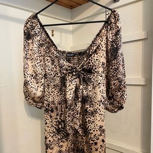 Nasty Gal Leopard Mini Dress. Size S.